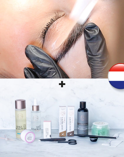 Online Utbildning Browstyling - Nederländska (kartläggning och vaxning) + Startkit