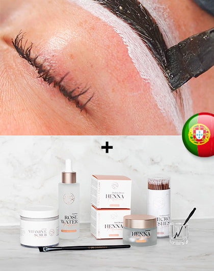 Formation en ligne Brow Henna + Kit de démarrage Portugais