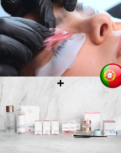 Online-Schulung Koreanisches Lash Lift + Starterkit Portugiesisch