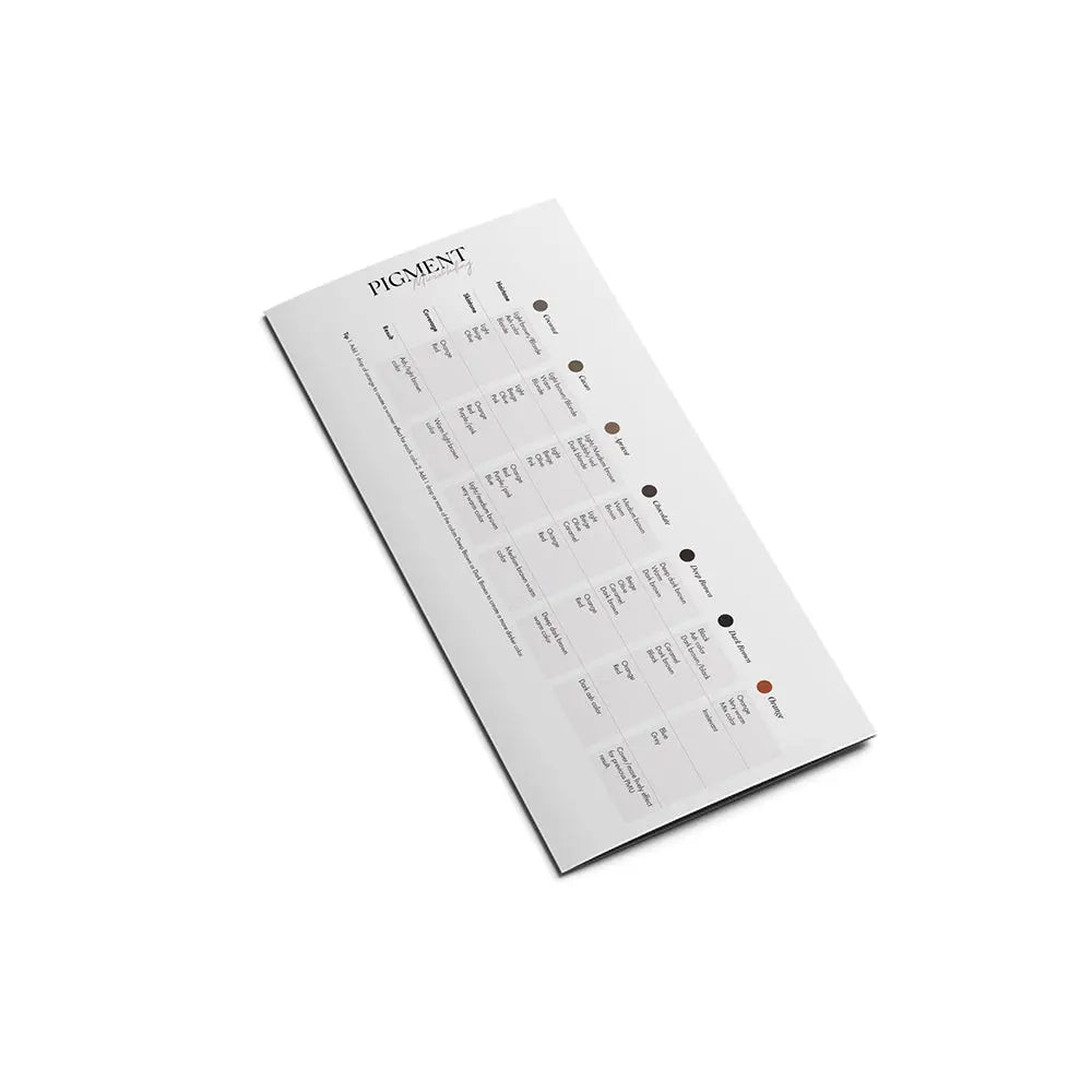 Microblading Color Chart - PE Cosmetics