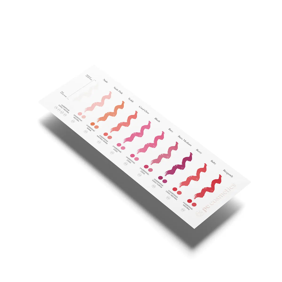 PE Cosmetics x Labina Color Chart - PE Cosmetics