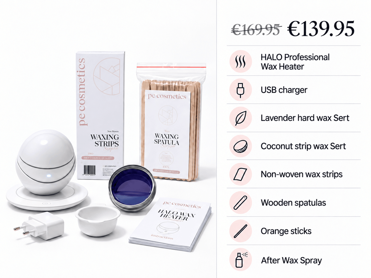 HALO Kit Inicial de Aquecedor de Cera | Branco e Preto
