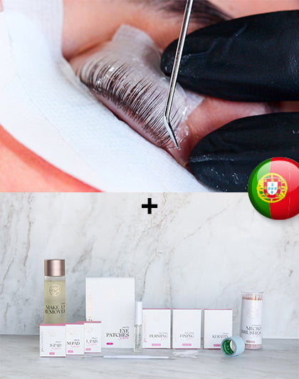 Formation en ligne Volume de cils Lift + Kit de démarrage Portugais