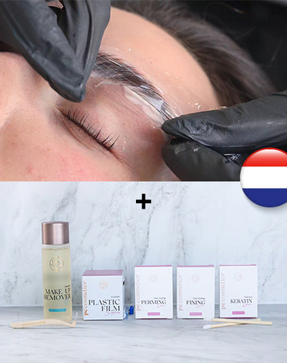 التدريب عبر الإنترنت على تصفيف الحواجب + مجموعة المبتدئين الهولندية