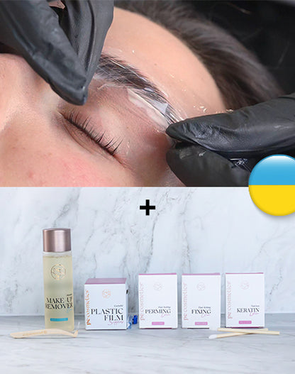 التدريب عبر الإنترنت على تصفيف الحواجب + مجموعة المبتدئين الأوكرانية