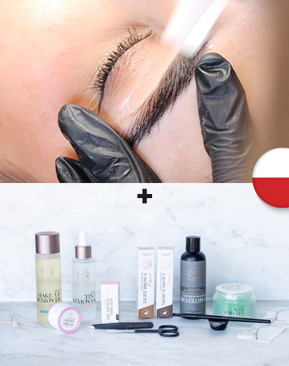 تدريب عبر الإنترنت لتشكيل الحواجب - البولندية (تحديد الشكل والشمع) + مجموعة البداية