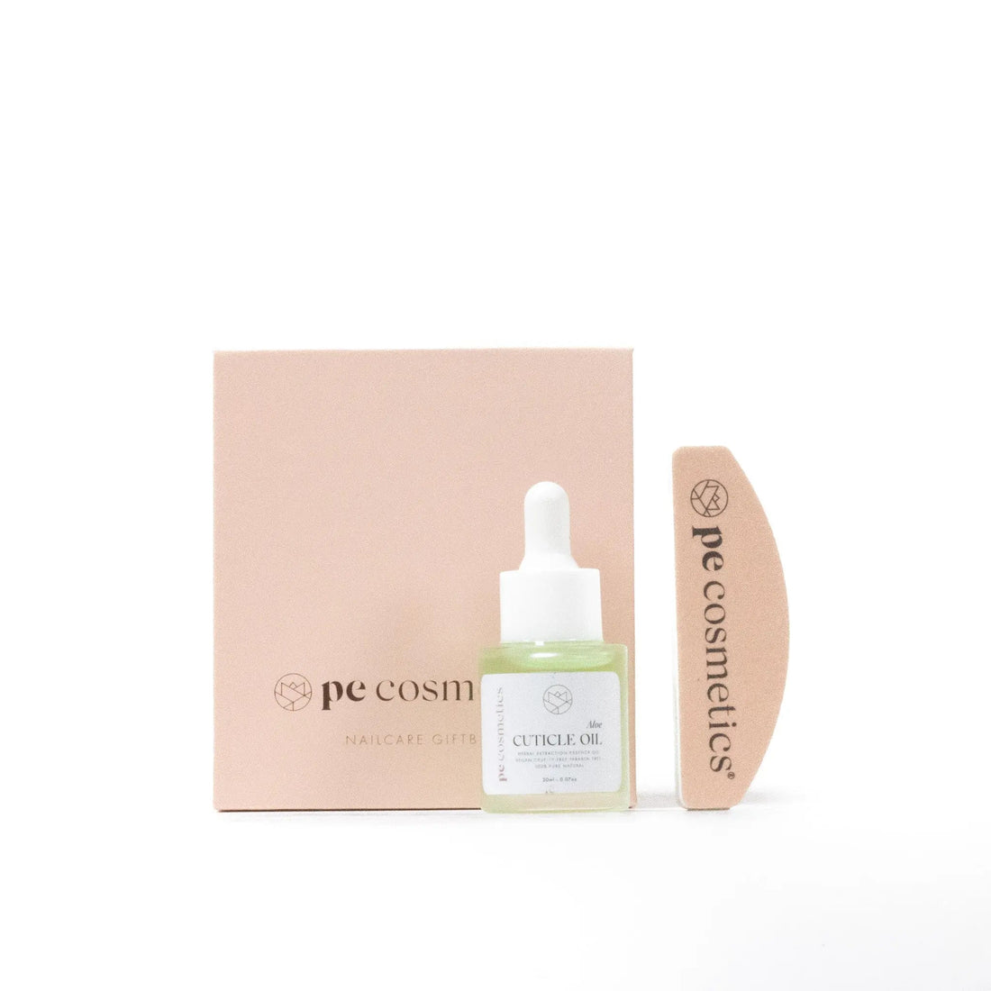 PE Cosmetics Gift box incl. Cuticle oil + Nail file