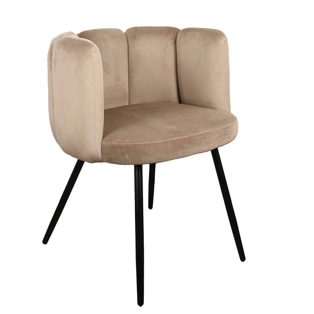PE Cosmetics High Five chair - Sand White Velvet - eetkamer stoelen / wachtkamer stoelen (Different Colors) 2 Stuks