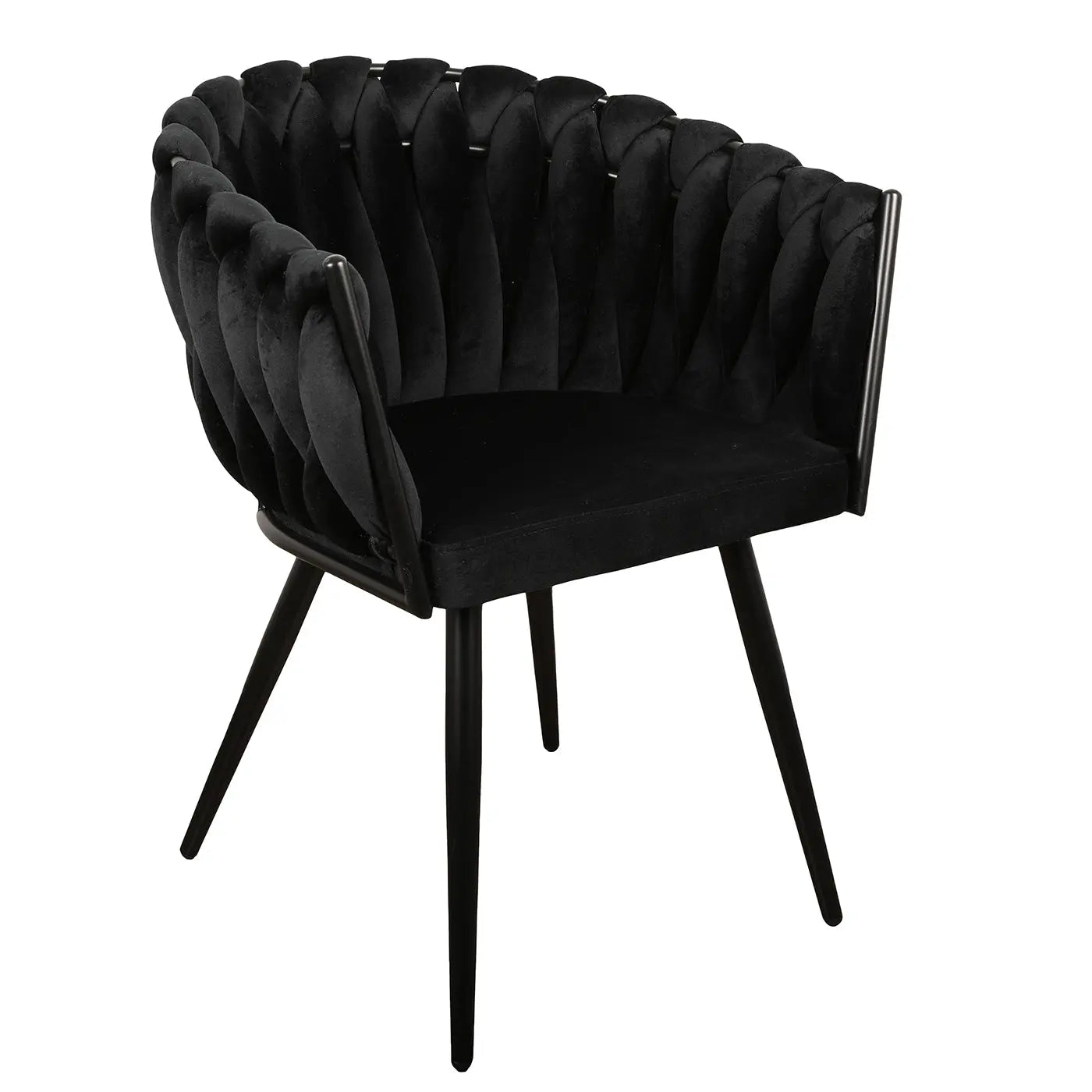 PE Cosmetics Meubels Black Velvet - Wave Chair (2 pcs)