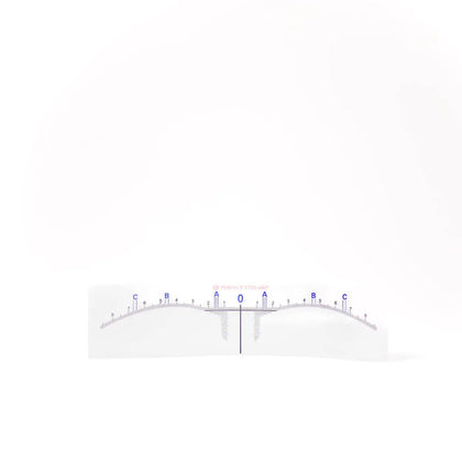 Disposable Eyebrow Ruler (50 pcs) - PE Cosmetics